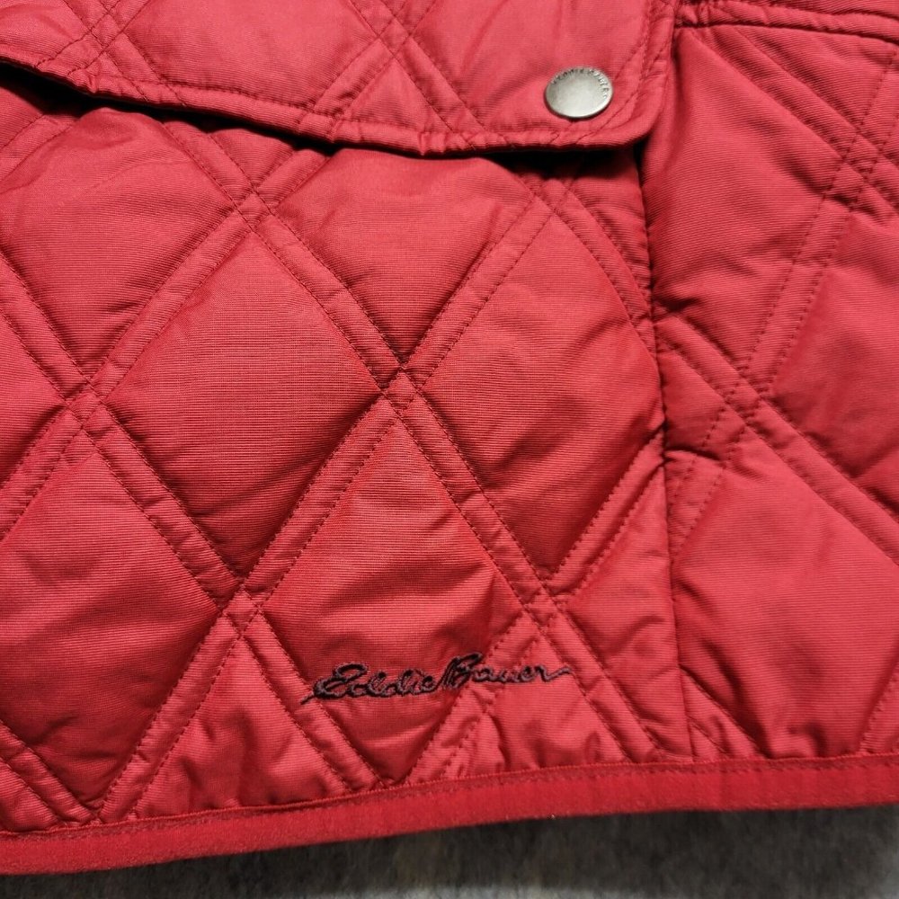 Eddie Bauer Vest Womens 2X Red Quilted Lightweight Packable Casual Outdoors - Picture 4 of 12